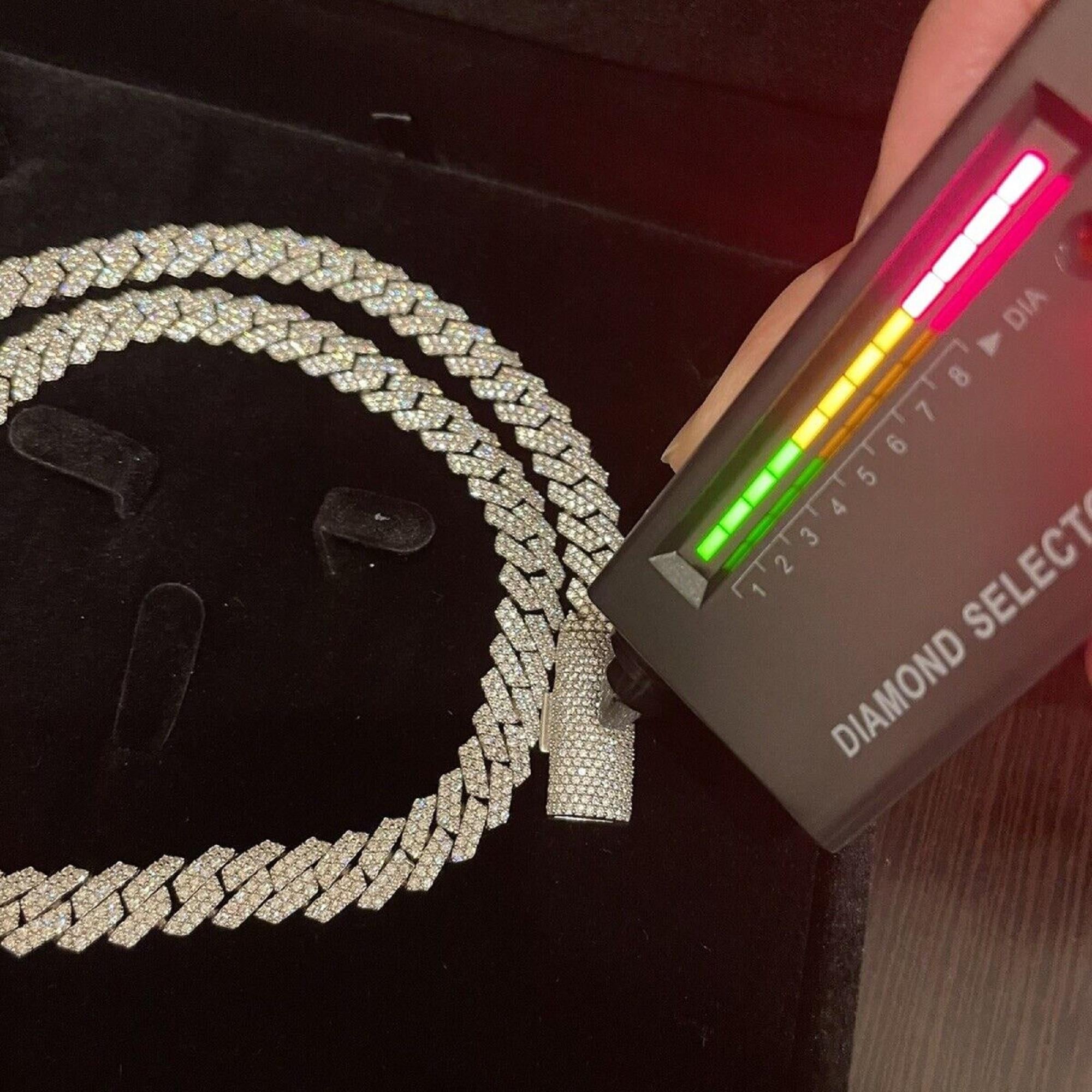 Iced Out Lab Grown Diamond Cuban Link Chain - Hip Hop Jewelry