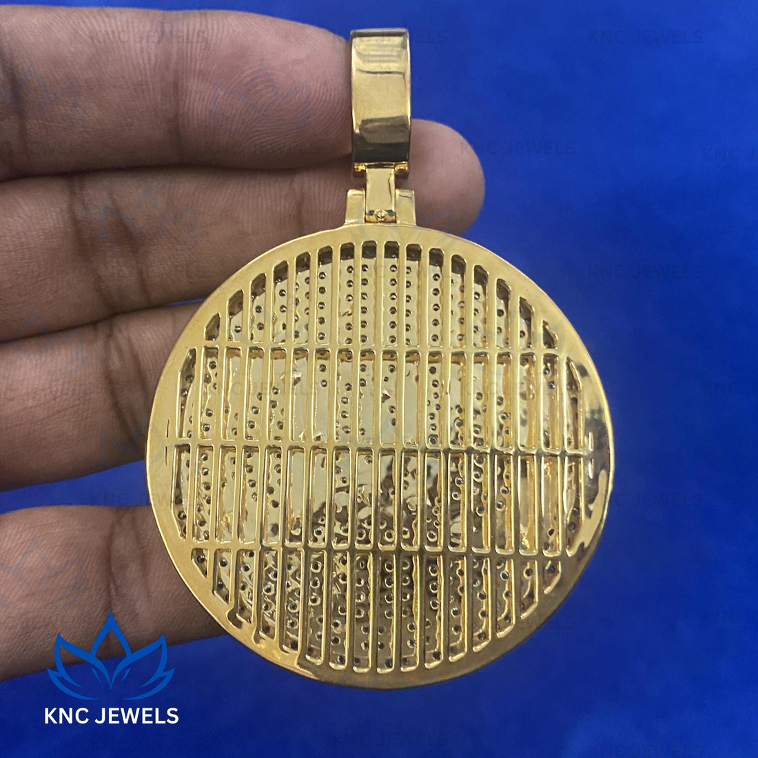 Lab Grown Diamond Initial Pendant: Iced Out Hip Hop Style, Sterling Silver