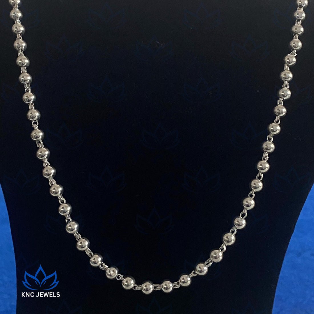 4mm Sterling Silver Ball Chain, Georgian Style Ball Necklace