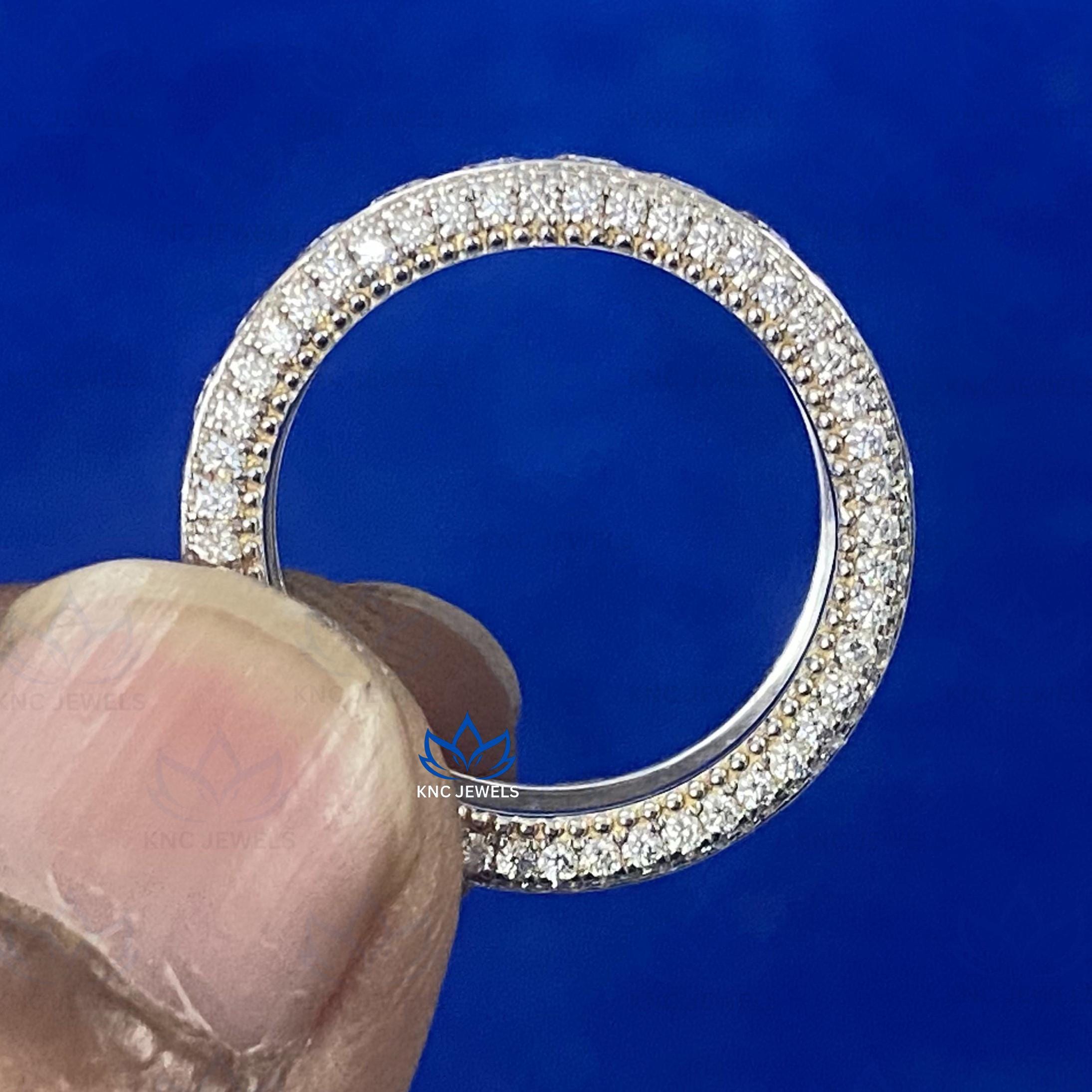 3.50ct Lab Grown Diamond Eternity Band: 14K White Gold Wedding Ring