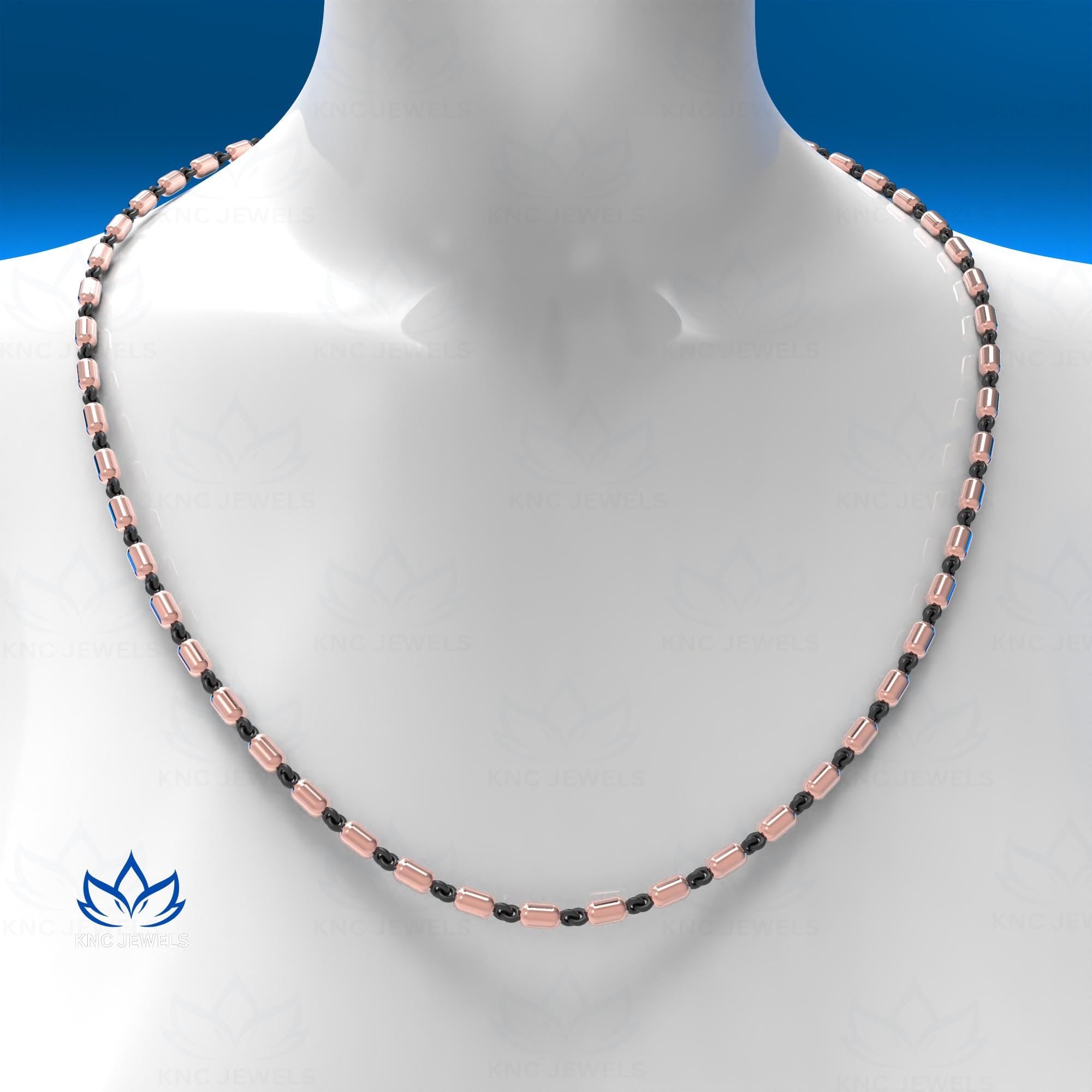 Blackened Gold Ball Chain Necklace | Sterling Silver Georgian Style | Unisex Antique Jewelry Gift