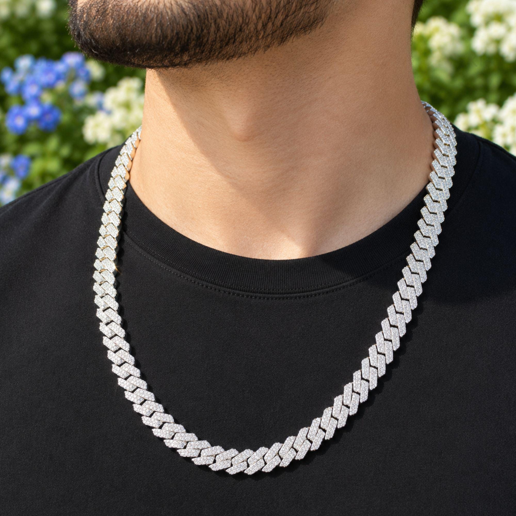 Iced Out Lab Grown Diamond Cuban Link Chain - Hip Hop Jewelry